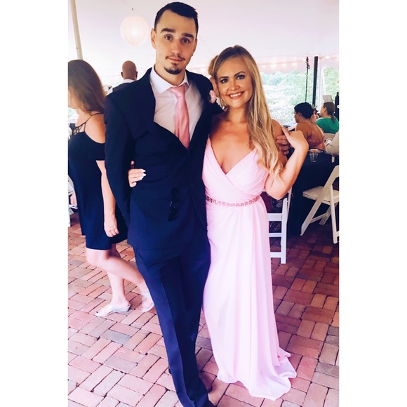 🎉HOST PICK!🎉 Pink Christina Wu Gown, Bridesmaid/Formal/Prom/Pagent, Size 10 - Picture 14 of 16